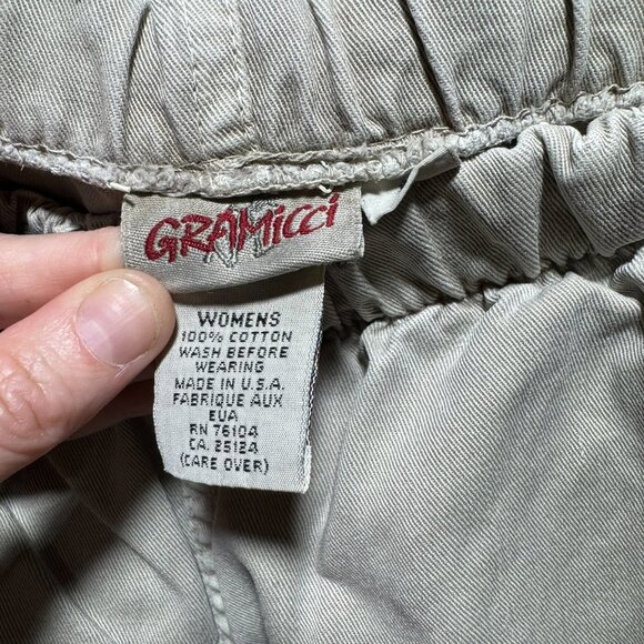 GRAMICCI ORIGINAL FREEDOM PANTS Small Green 100% COTTON. VTG - Picture 3 of 9